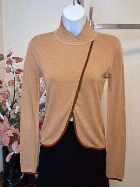 High Quality Knit Cardigan Lightweight Chic Sweater Yellow Soft Spring Knitwear